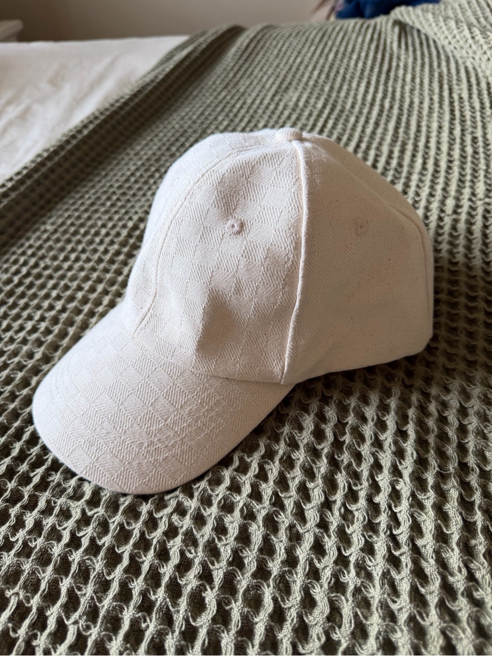 Cream Beige Baseball Hat - Picture 2 of 8